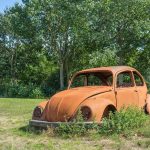 damaged car